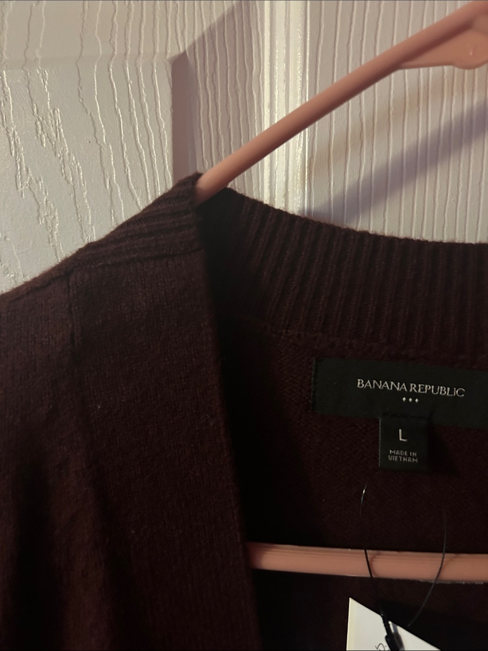 Banana Republic Women's Dark Maroon Button Cardigan - Picture 6 of 10